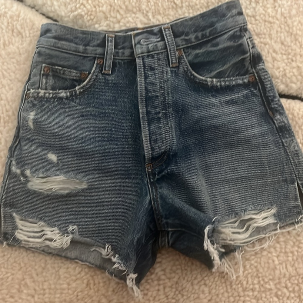 Agolde dee shorts in color turmoil